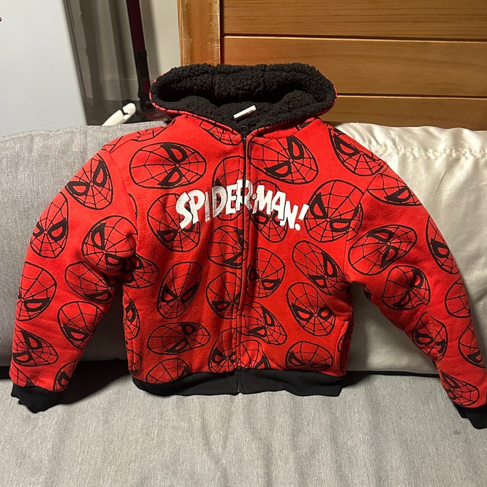 Marvel Spider-Man Red and Black Kids Hoodie